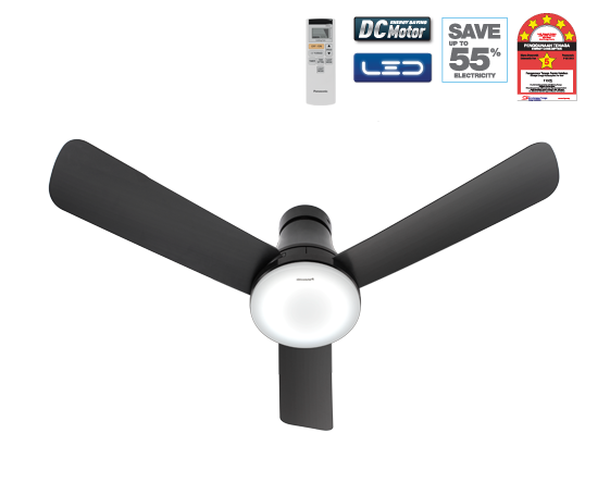 Panasonic Ceiling Fan w LED Light [F-M12GX DG] - Click Image to Close